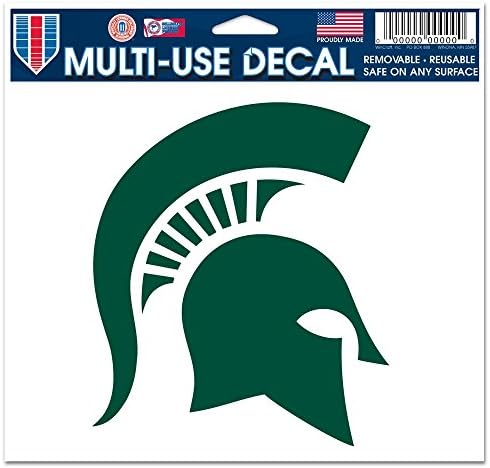 Wincraft NCAA MICHIGAN STATE אוניברסיטת 20235011 מדבקות צבעוניות רב-שימושיות, 5 x 6