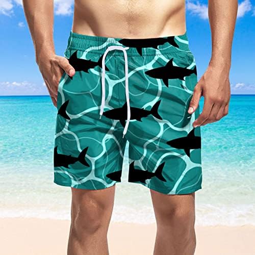 קצר בגד ים גברים של קיץ מודפס חוף מגניב קצר מזדמן רופף אופנה קצר לוח מכנסיים קצרים גברים של בגדי ים