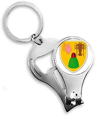 איי טורקים ואיי קיקוס סמל לאומי סמל ניפר טבעת ניפר מפתח בקבוקי שרשרת פתיחת בקבוקי שרשרת