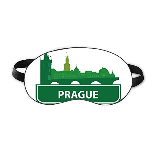 פראג צ'כיה ציון דרך ירוק ציון שינה מגן עיניים רך