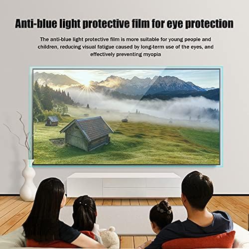 קלוניס אנטי כחול אור טלוויזיה מסך מגן-נגד בוהק נגד שריטות סרט עבור 32-75 אינץ צג להקל על לחץ בעיניים ולישון טוב יותר , קל להתקין, 75