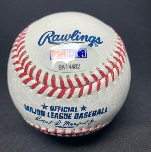 דון סאטון חתם על MLB היכל התהילה בייסבול דודג'רס מלאכים PSA 8A14482 - כדורי בייסבול עם חתימה