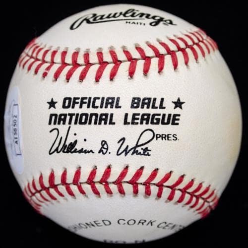 ווילי מקובי חתום על חתימה על בייסבול Onl Hof JSA COA AI58502 - כדורי בייסבול עם חתימה