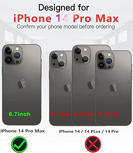 Iruncool התאמה לאייפון 14 Pro Max מקרה רך TPU מקרי הגנה על מצלמה מלאים עם דפוס מותאם אישית מודפס