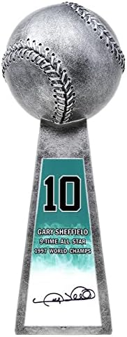 גארי שפילד חתום על אלופת העולם בייסבול בגביע הכסף העתק בגודל 14 אינץ ' - כדורי חתימה