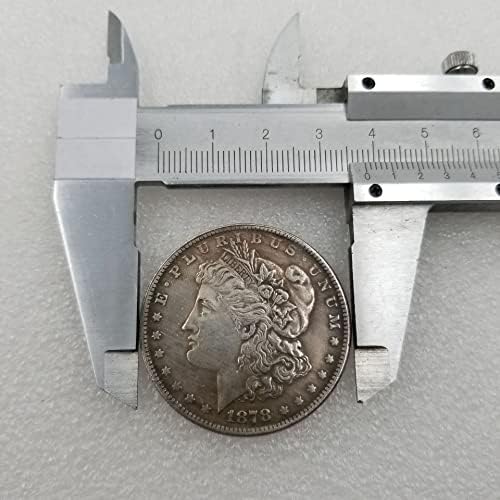 מלאכות עתיקות 1878 P פליז מכסף מצופה מכסף מורגן הכין כסף ישן דולר ישן דולרי כסף דולר עתיק