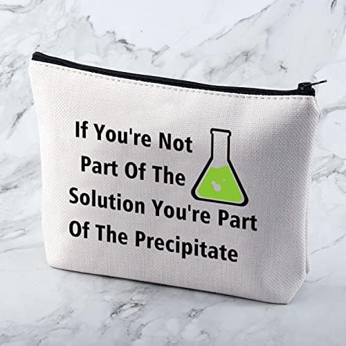 MNIGIU כימיה מצחיקה תיק קוסמטיק קוסמטיקה מדע מתנה לכימיה מתנה מתנה תיק איפור מדע סרקסטי