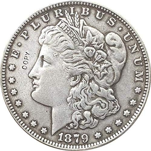 מטבע אתגר 1879 ארהב מטבעות מורגן דולר עותק עותק קישוטי קישוטים אוסף מתנות אוסף מטבעות