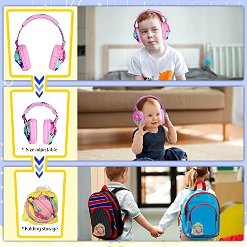 אוזניות מבטלות רעשי פרוטאיר לילדים, הגנות על אוזניים לילדים לפקדת מפלצת, מופע אוויר, קונצרטים, אירועים, מאפיות אוזניים אידיאליות להפחתת