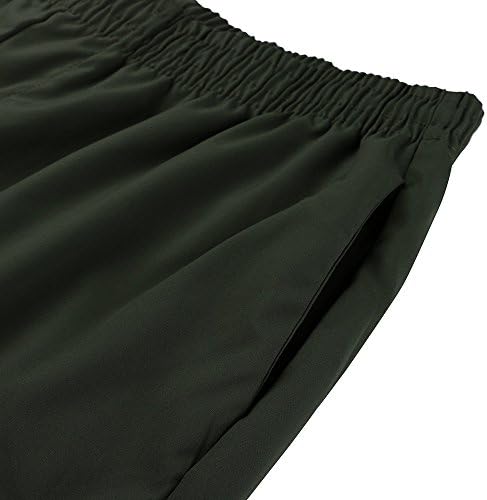 מכנסיים קצרים מזדמנים לגברים של Beuu 5 אינץ 'חריץ מטען קדמי שטוח צ'ינו מכנסיים קצרים קיץ אימון אימון דק כושר מכנסי גולף קצרים