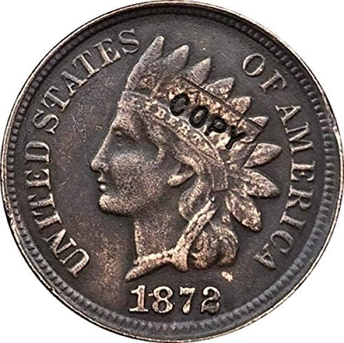1872 עותק מטבעות סנטי ראש הודי לעיצוב משרדים בחדר הבית