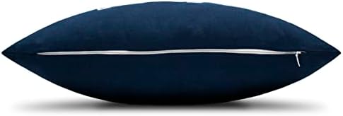 עיצוב אירואסיה מבורך ברוך מבטא מותני דקורטיבי לזרוק כרית - חדר שינה, סלון, ספה, תפאורה ביתית חדשה - 12x20 אינץ ', כחול כהה