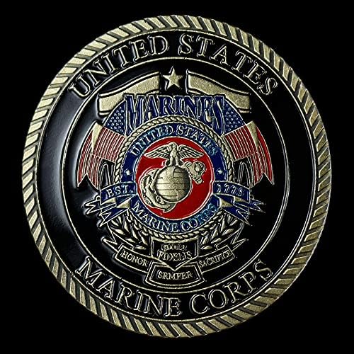 ארצות הברית מזכרות סמפר פידליס אוסף מטבעות צבאיות מטבע הנצחה מצופה נחושת