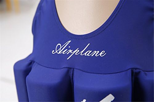 חליפת צלחת ילדים לצוף צפה צפה בגדי ים מקשה אחת לבנות בנות, כחול, 110