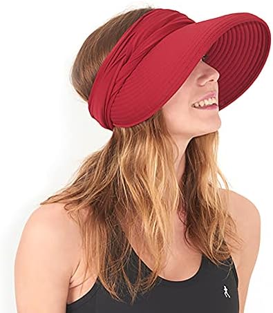 נשים כובע גולף יוקרה רחב שוליים UPF 50+ UV SUN Visor HAT
