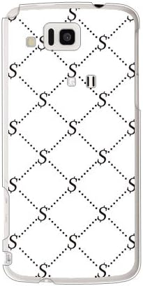 Monogram העור השני לבן עיצוב שחור X עיצוב שחור על ידי ROTM/עבור AQUOS טלפון IS13SH/AU ASHA13-PCCL-202-Y354