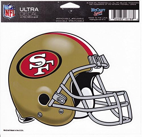 Wincraft NFL סן פרנסיסקו 49ers 16788091 מדבקות צבעוניות רב-שימושיות, 5 x 6