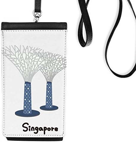 גני סינגפור ליד ארנק הטלפון של המפרץ ארנק תליה כיס נייד כיס שחור