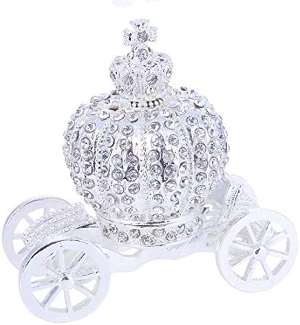 יו פנג מצויר ביד תכשיטים תכשיטים עם גבישים אלגנטיים פסלון אספני ומחזיק תכשיטים של סלון דקורטיבי (עגלת כתר