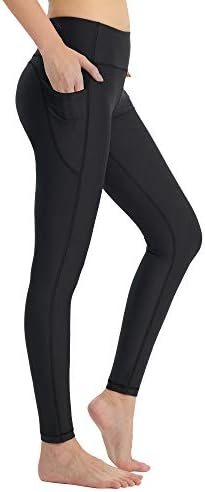 זרוני גבוהה מותן יוגה מכנסיים עם כיסים קאפרי / ארוך בטן בקרת לנשים 4 דרך למתוח אימון ריצה חותלות