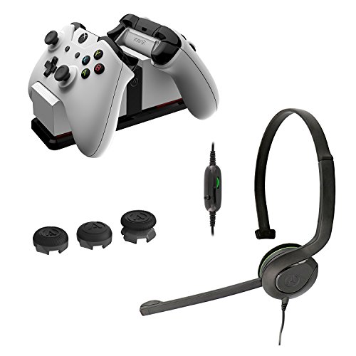 תחנת טעינה של Powera, Caps אנלוגי בקר אלחוטי ובערכת אוזניות צ'אט - Xbox One