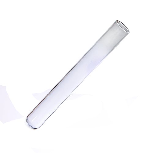 Corning Pyrex 99445-10 בורוסיליקט זכוכית עגולה תחתון 4 מל צינור תרבות שפה חד פעמי, 10 ממ OD x 75 ממ גובה, ברור
