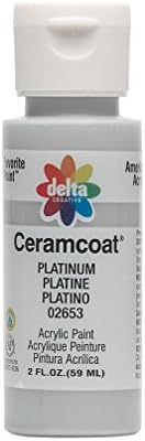 CeramCoat Bleams צבע אקרילי 2oz -platinum - אטום