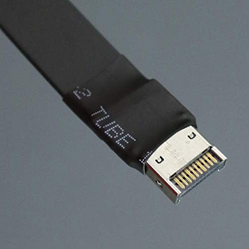 ADT-Link USB3.1 GEN2 TYPE-E TO TYPE-E SOITY כבל סיומת USB 3.1 E סוג זכר לנקבה כבל W חורי בורג עבור לוח האם
