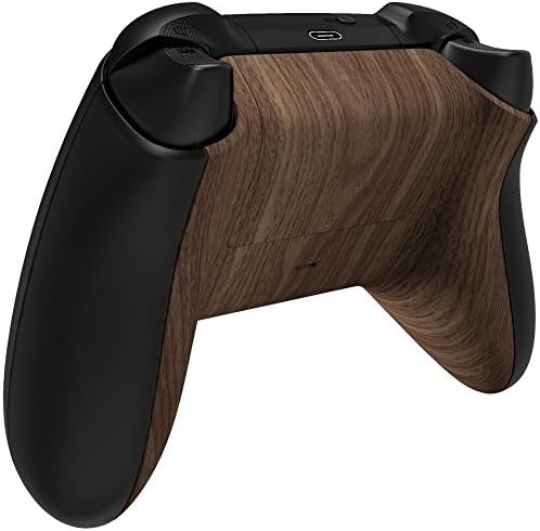 גרגיר עץ קיצוני מגע רך מגע רך מעטפת תחתונה מותאמת אישית עם כיסוי סוללה עבור סדרת Xbox S/ X בקר - בקר ומסילות צד לא כלולות