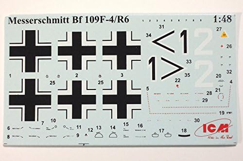 דגמי ICM ערכת בניין BF 109F-4/R6
